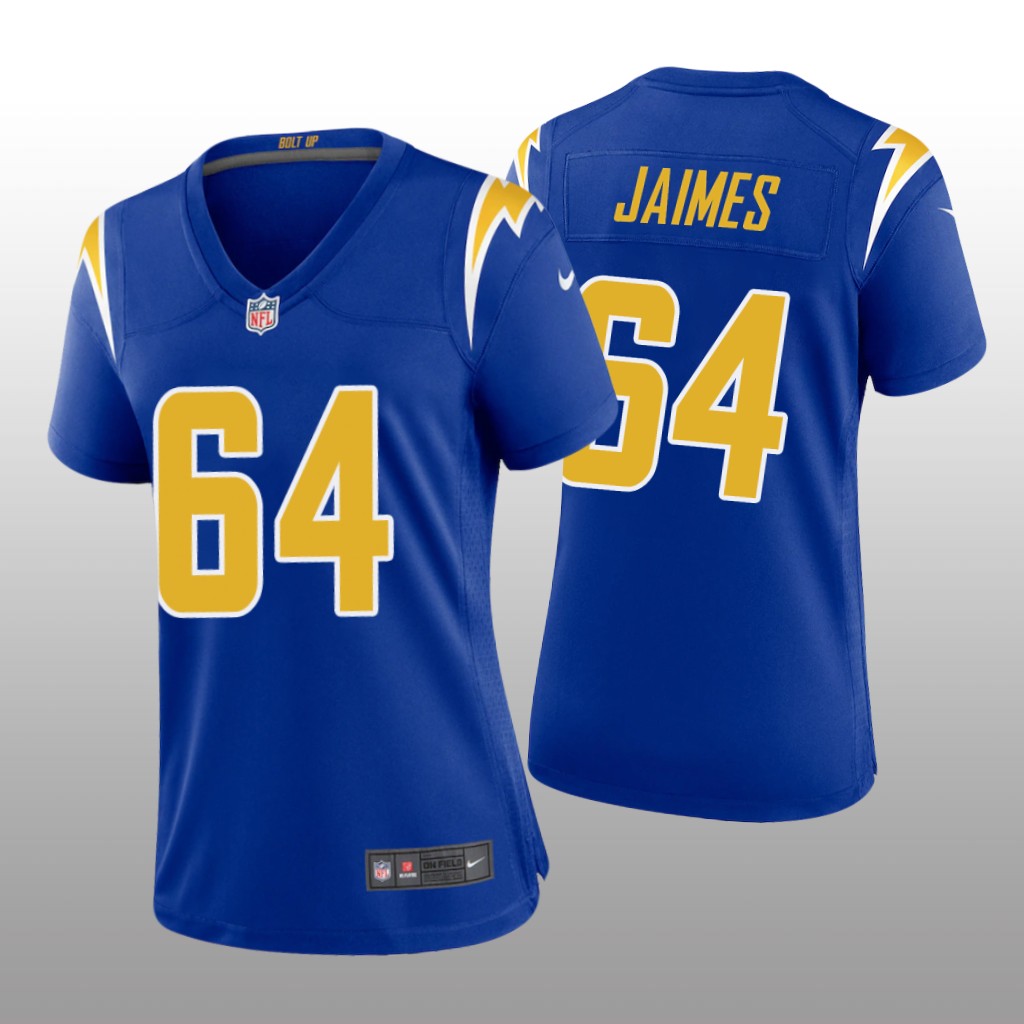 Los Angeles Chargers Brenden Jaimes Royal Jersey Alternate Game - Women's