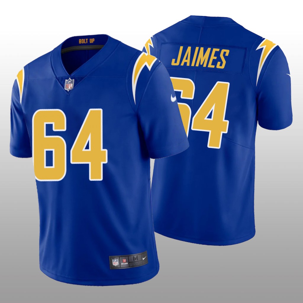 Los Angeles Chargers Brenden Jaimes Royal Jersey Vapor Limited - Men's