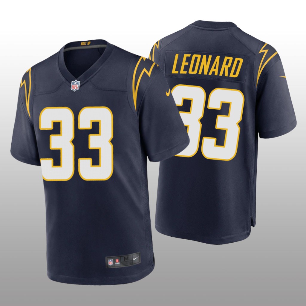 Los Angeles Chargers Deane Leonard Navy Jersey Alternate Game - Men's