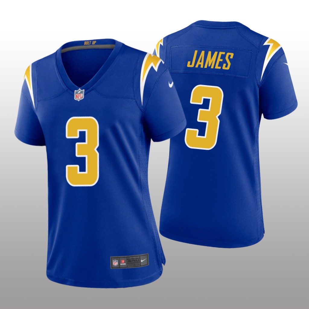 Los Angeles Chargers Derwin James Royal Jersey Alternate Game - Women's