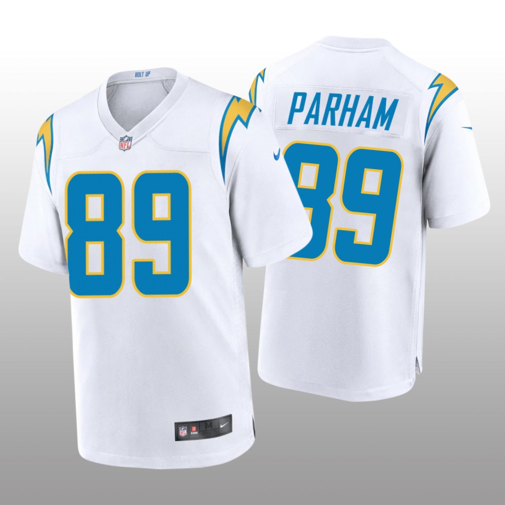 Los Angeles Chargers Donald Parham White Jersey Game - Men's