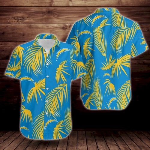 Los Angeles Chargers Flower Hawaiian Shirt