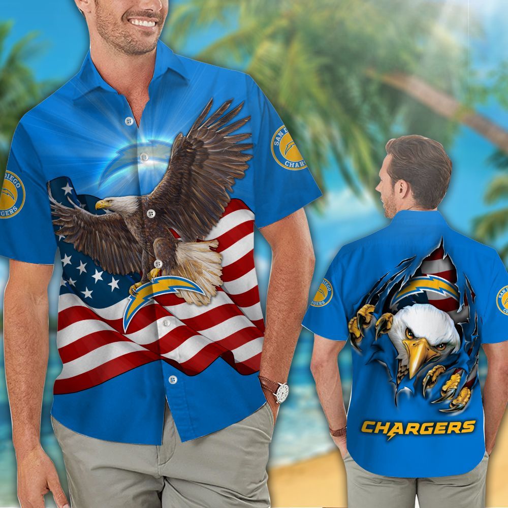 Los Angeles Chargers Hawaiian Shirts NFL – Premium Hawaiian Shirts 906