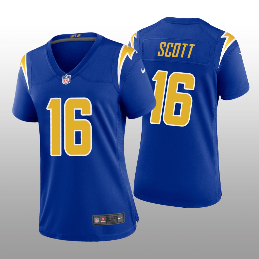 Los Angeles Chargers J.K. Scott Royal Jersey Alternate Game - Women's
