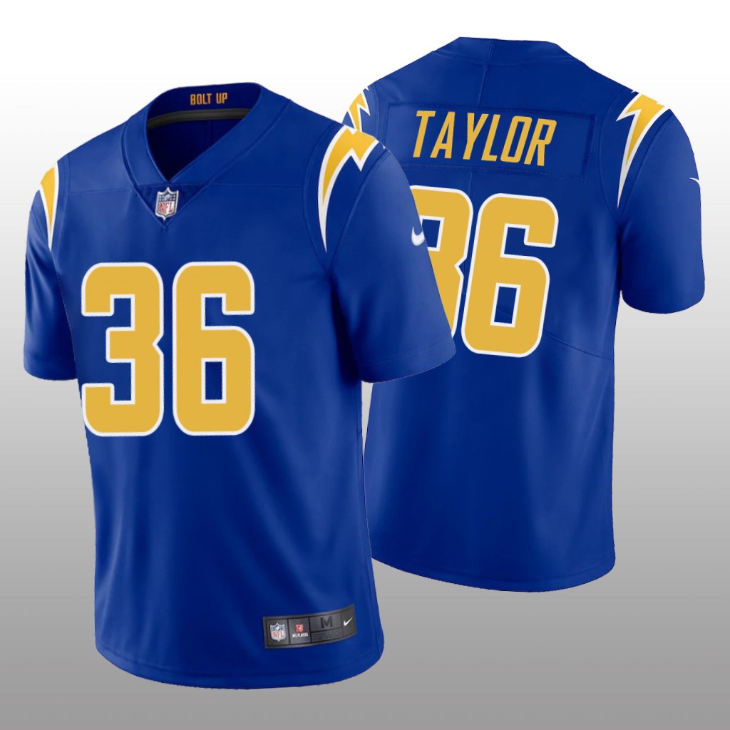 Los Angeles Chargers Ja’Sir Taylor Royal Jersey Alternate Vapor Limited Vapor Limited – Men’s