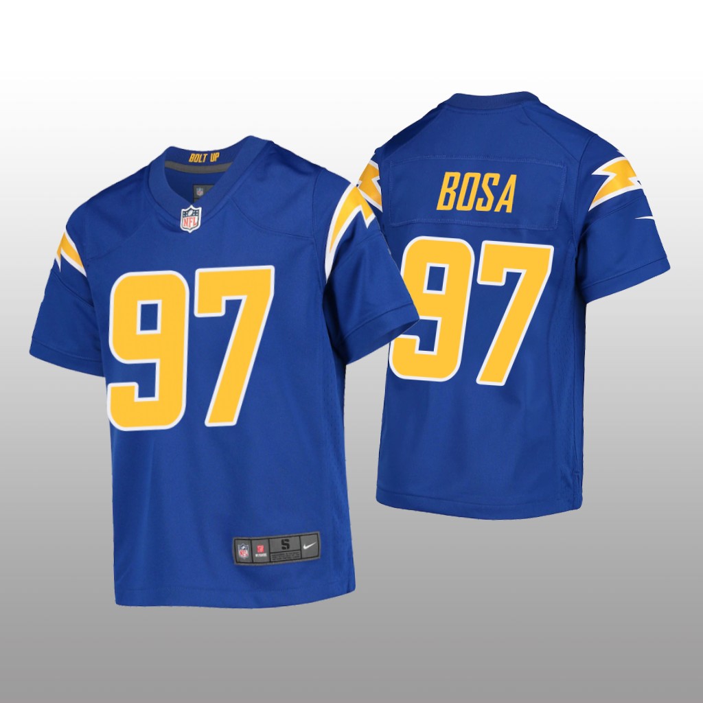 Los Angeles Chargers Joey Bosa Royal Jersey Game - Youth