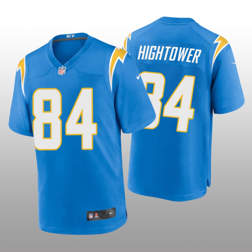 Los Angeles Chargers John Hightower Powder Blue Jersey Game - Men's