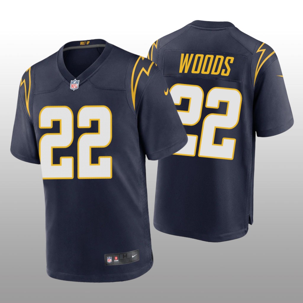 Los Angeles Chargers JT Woods Navy Jersey Alternate Game - Men's