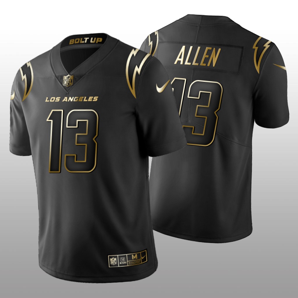 Los Angeles Chargers Keenan Allen Black Jersey Golden Limited Men's