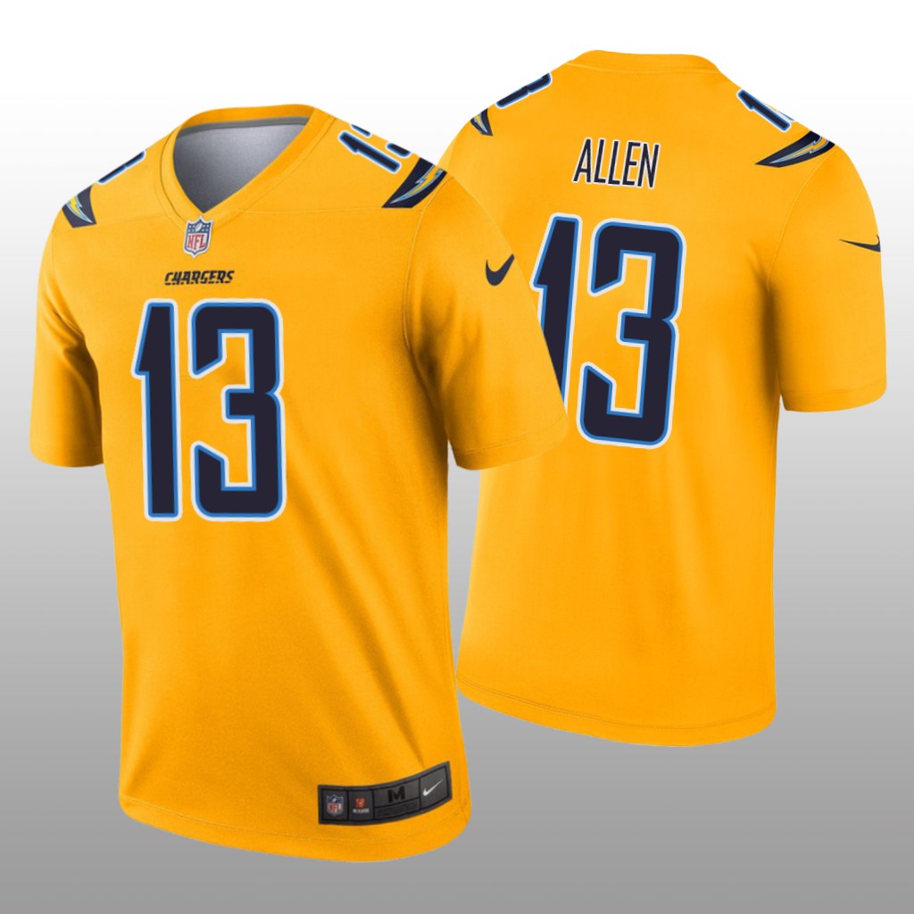 Los Angeles Chargers Keenan Allen Gold Jersey Inverted Legend - Men's