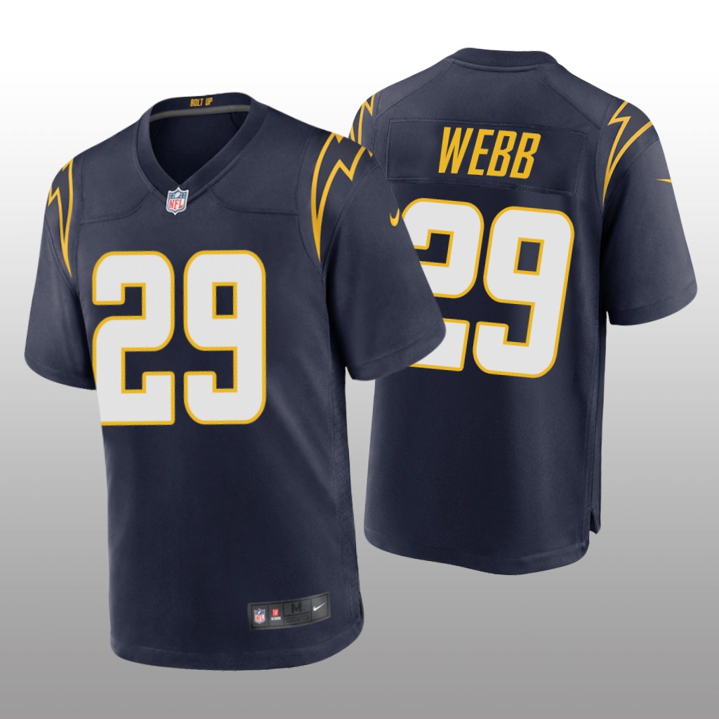 Los Angeles Chargers Mark Webb Navy Jersey Alternate Game - Men's