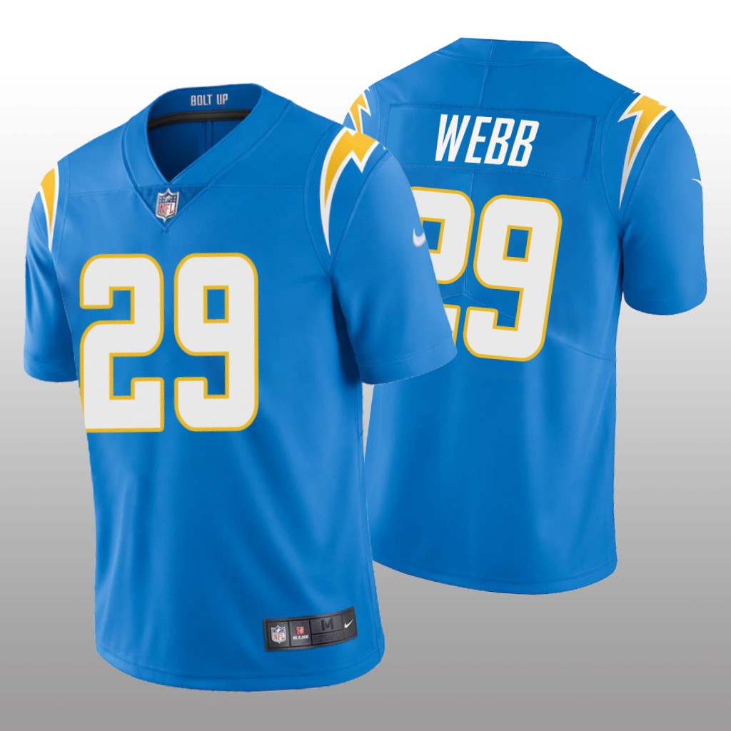 Los Angeles Chargers Mark Webb Powder Blue Jersey Vapor Limited - Men's