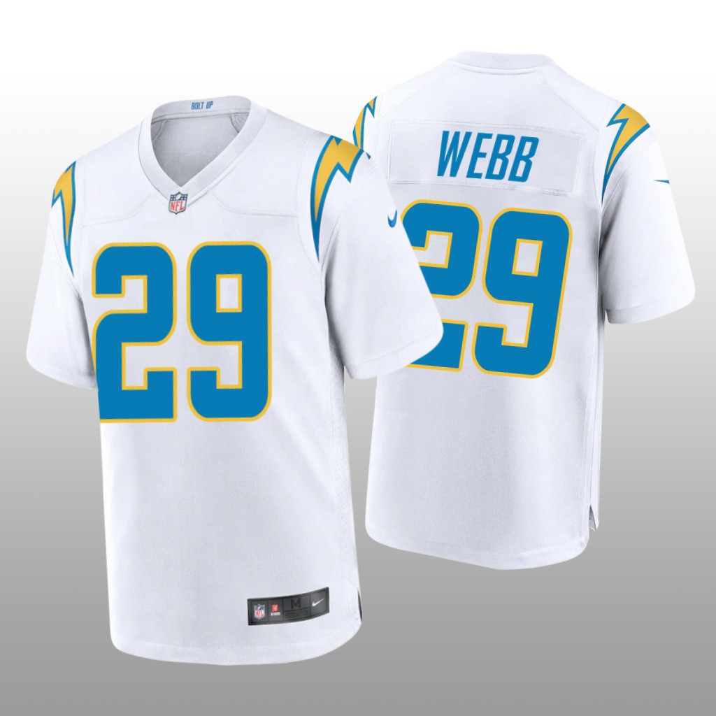 Los Angeles Chargers Mark Webb White Jersey Game - Men's