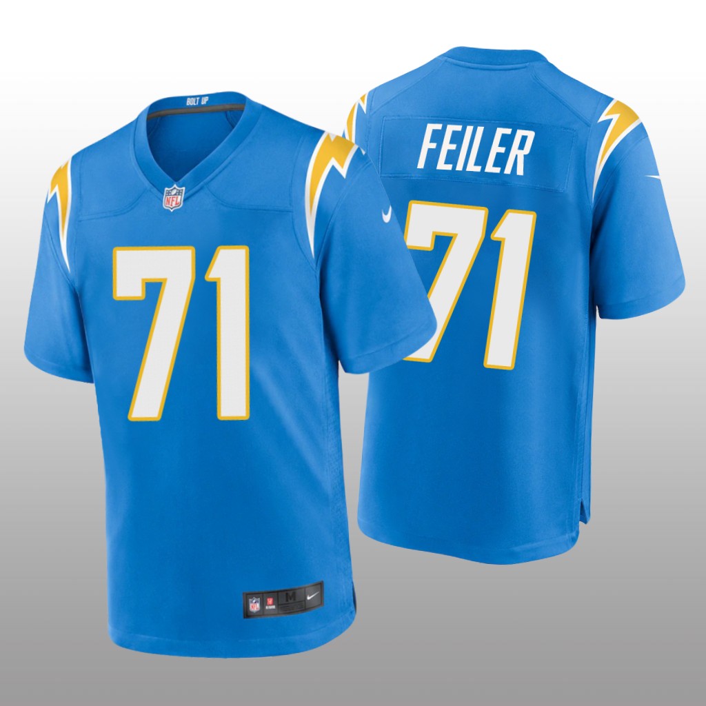 Los Angeles Chargers Matt Feiler Powder Blue Jersey Game - Men's