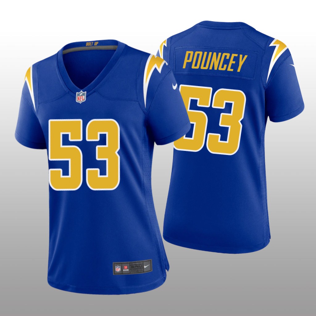 Los Angeles Chargers Mike Pouncey Royal Jersey 2nd Alternate Game - Women's