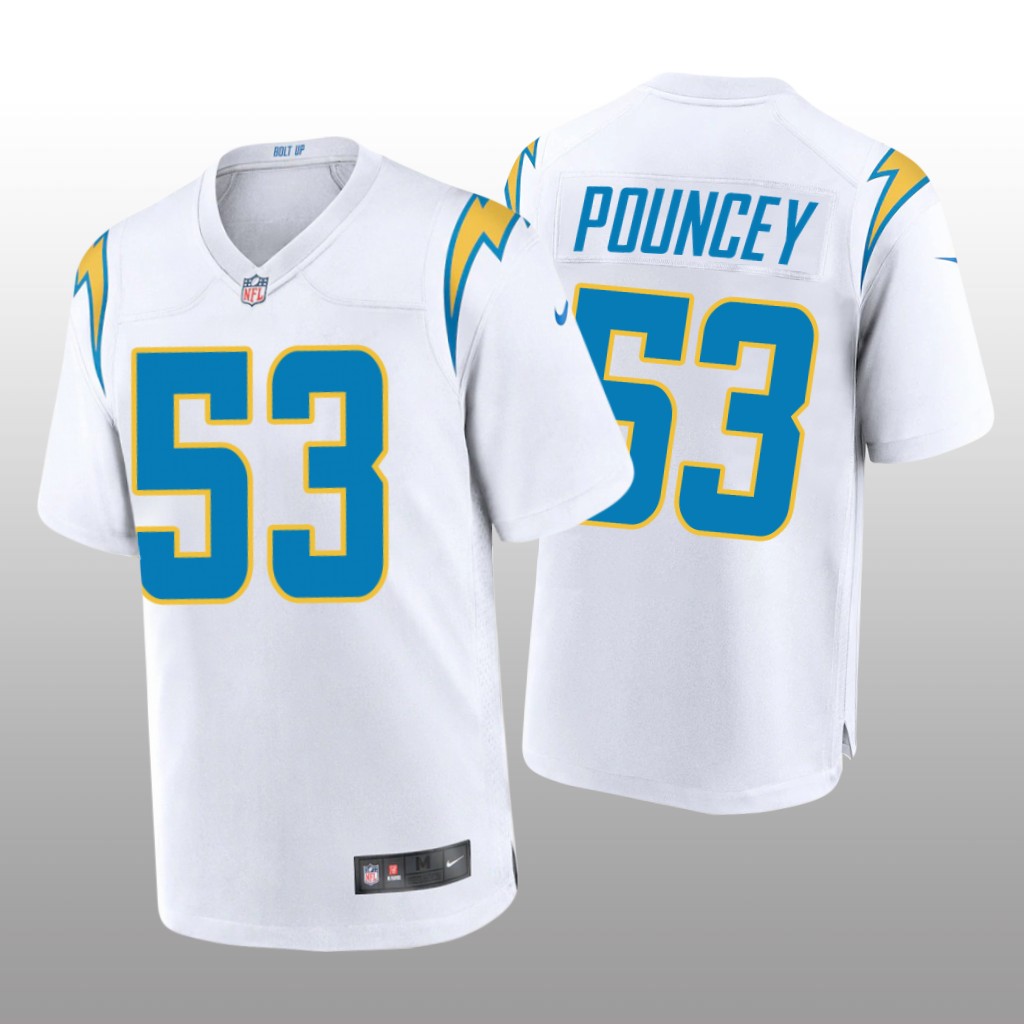 Los Angeles Chargers Mike Pouncey White Jersey Game - Men's