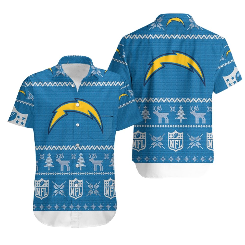 Los Angeles Chargers NFL Christmas 3D Hawaiian Shirt