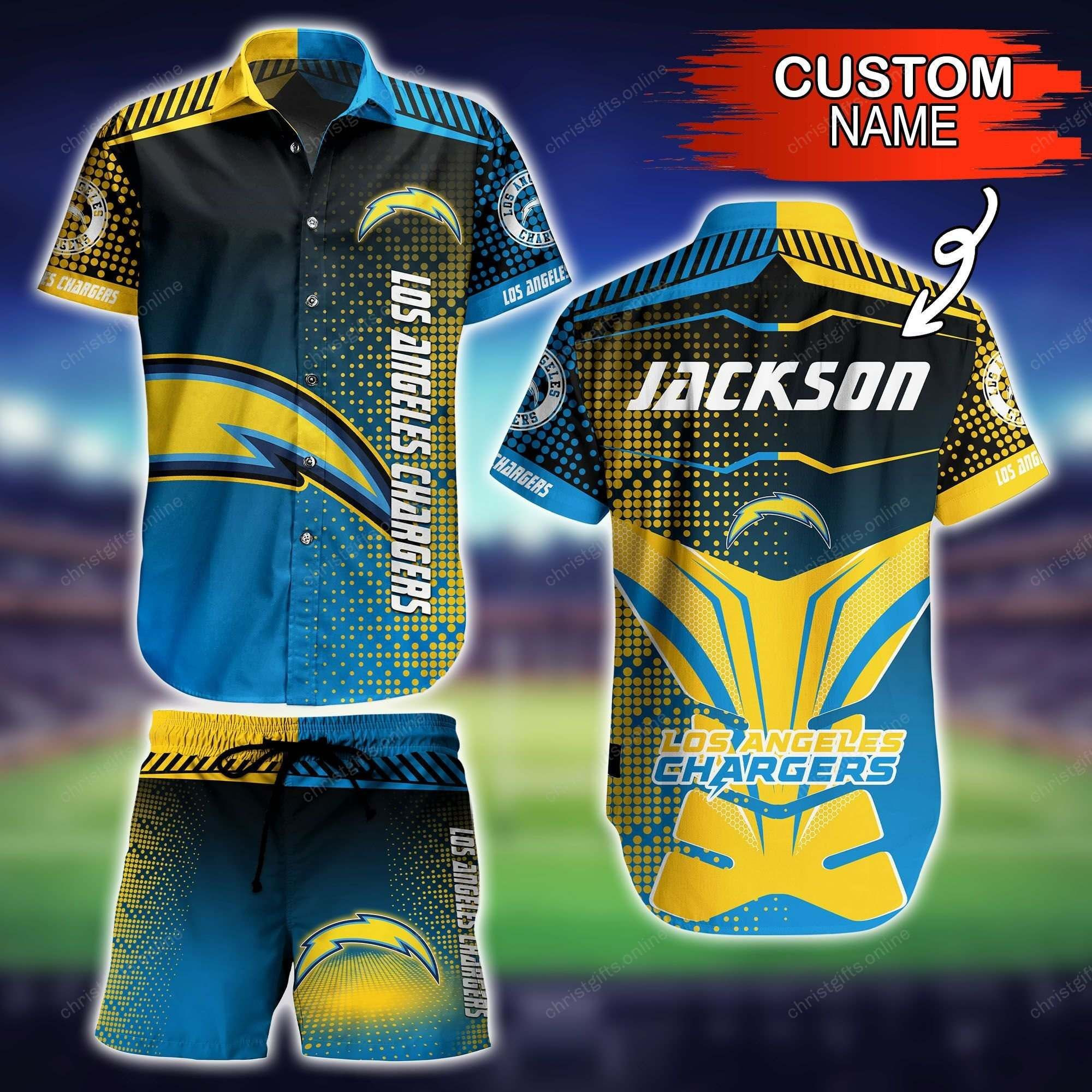 Los Angeles Chargers Nfl Personalize Hawaii Shirt Style