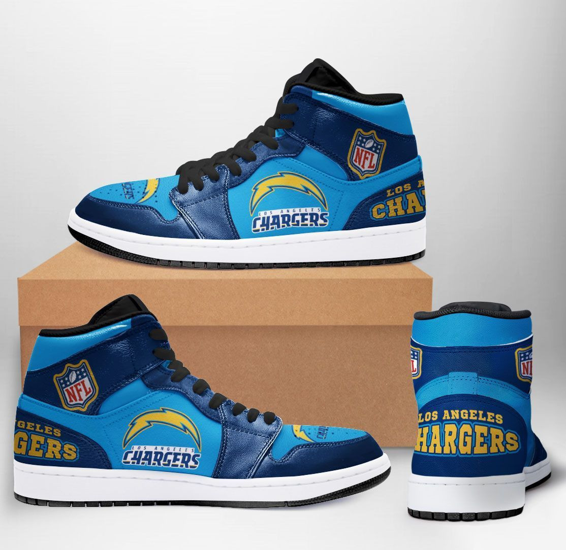 Los Angeles Chargers NFL Sport Sneakers High Top Air Jordan Sneaker, Air Jordan Hightop