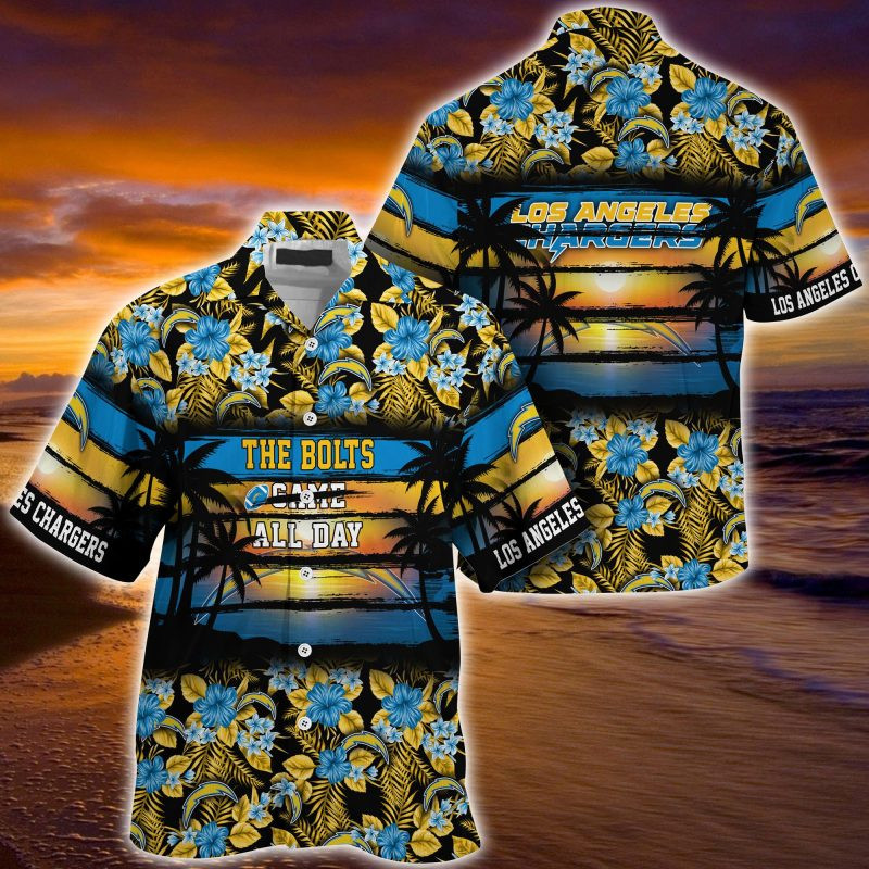 Los Angeles Chargers NFL Summer – Hawaii Shirt For This Season – Gift For Sport Lovers Floral Pattern