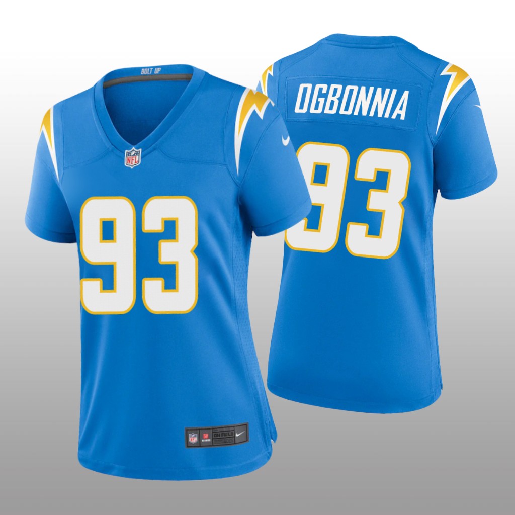 Los Angeles Chargers Otito Ogbonnia Powder Blue Jersey Game - Women's