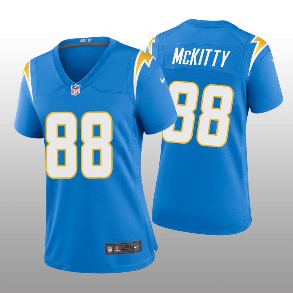 Los Angeles Chargers Tre' McKitty Powder Blue Jersey Game - Women's