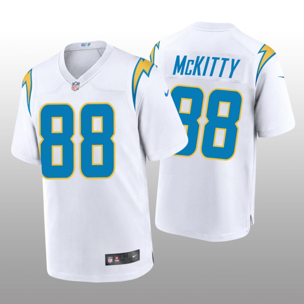 Los Angeles Chargers Tre' McKitty White Jersey Game - Men's