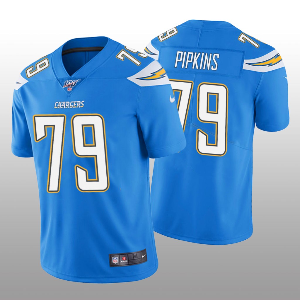 Los Angeles Chargers Trey Pipkins Powder Blue Vapor Limited Jersey 100th Season - Men's