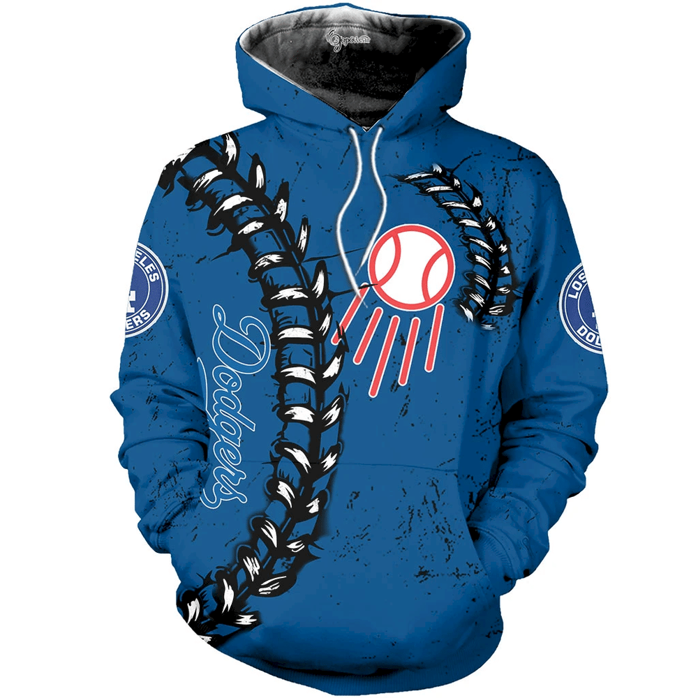 Los Angeles Dodgers 3D Pullover Hoodie