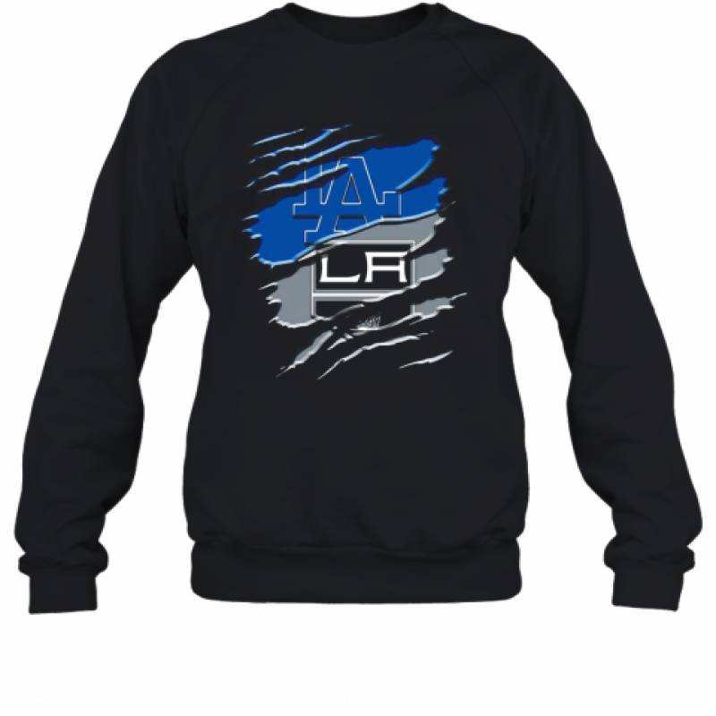 Los Angeles Dodgers And Los Angeles Raiders Sweatshirt
