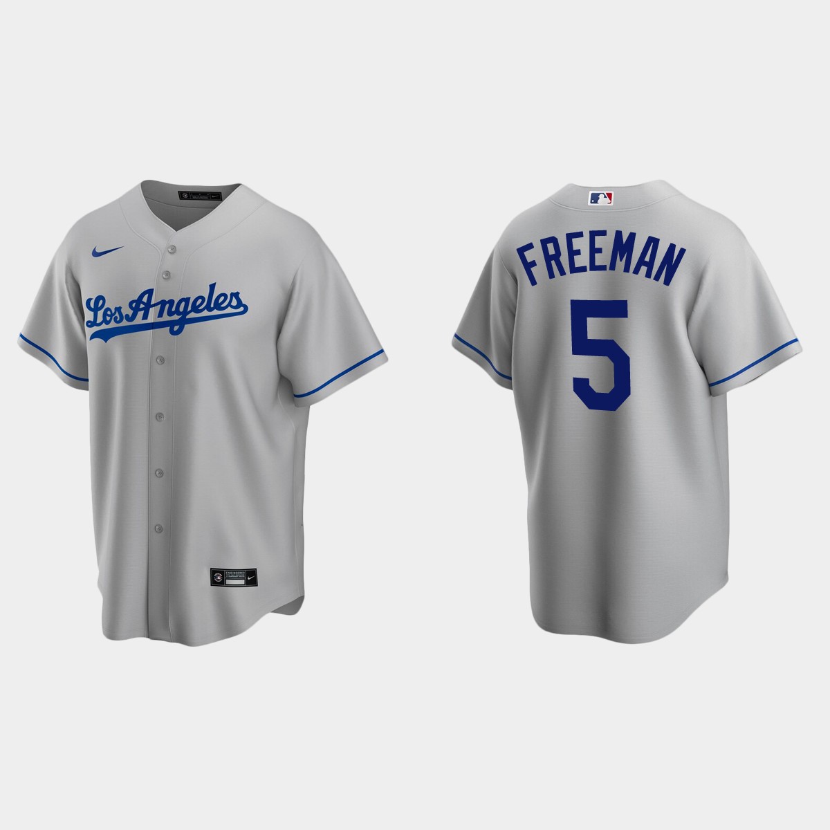 Los Angeles Dodgers Freddie Freeman Road Jersey - Gray
