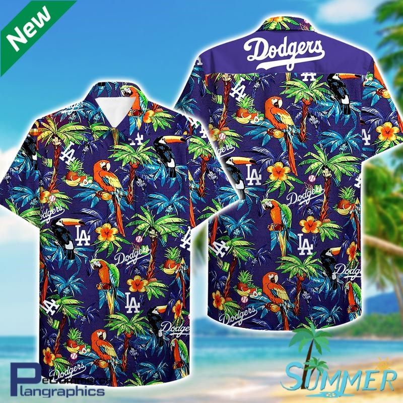 Los Angeles Dodgers Hawaiian Aloha Shirt Hawaiian Beach Shirt