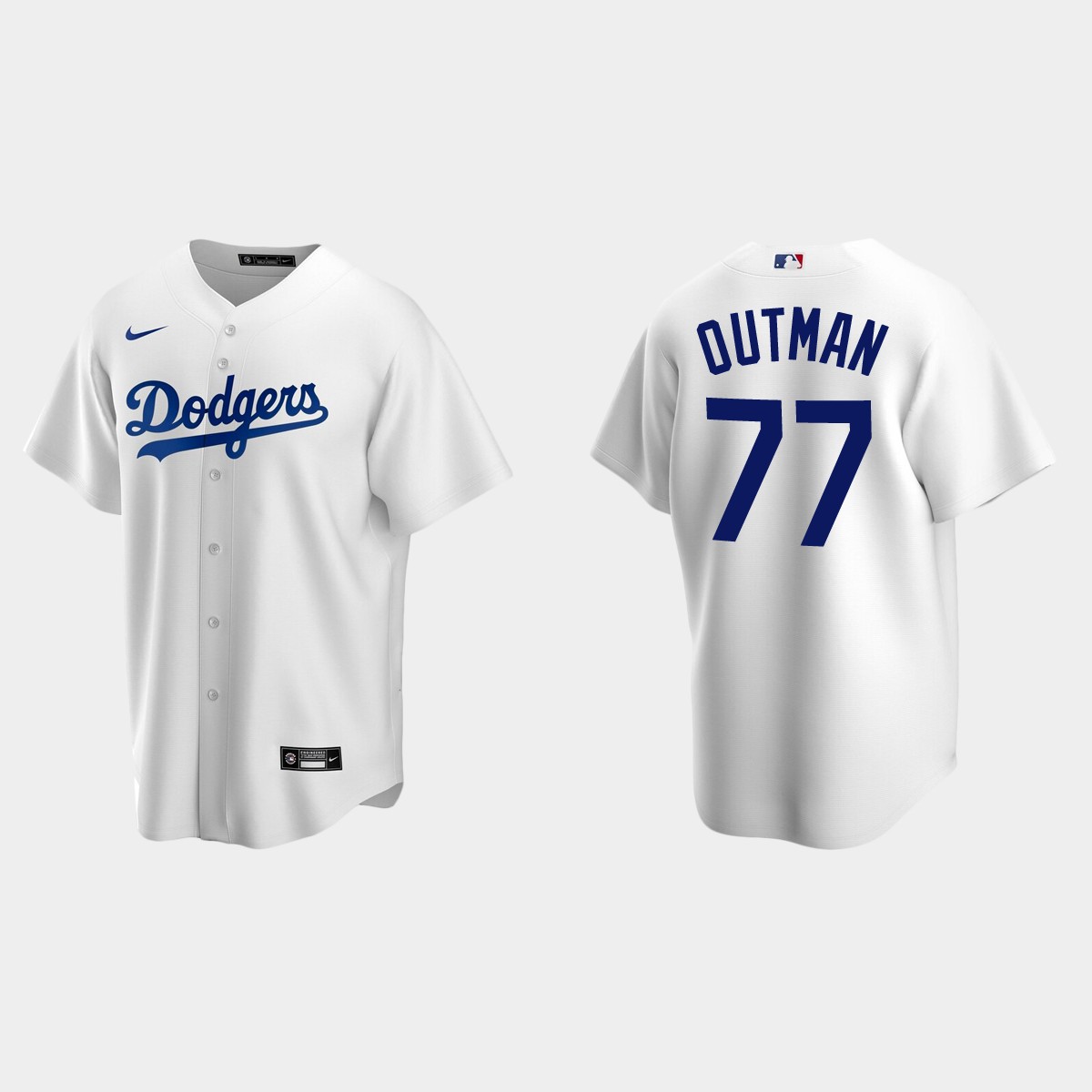 Los Angeles Dodgers James Outman Home Jersey - White