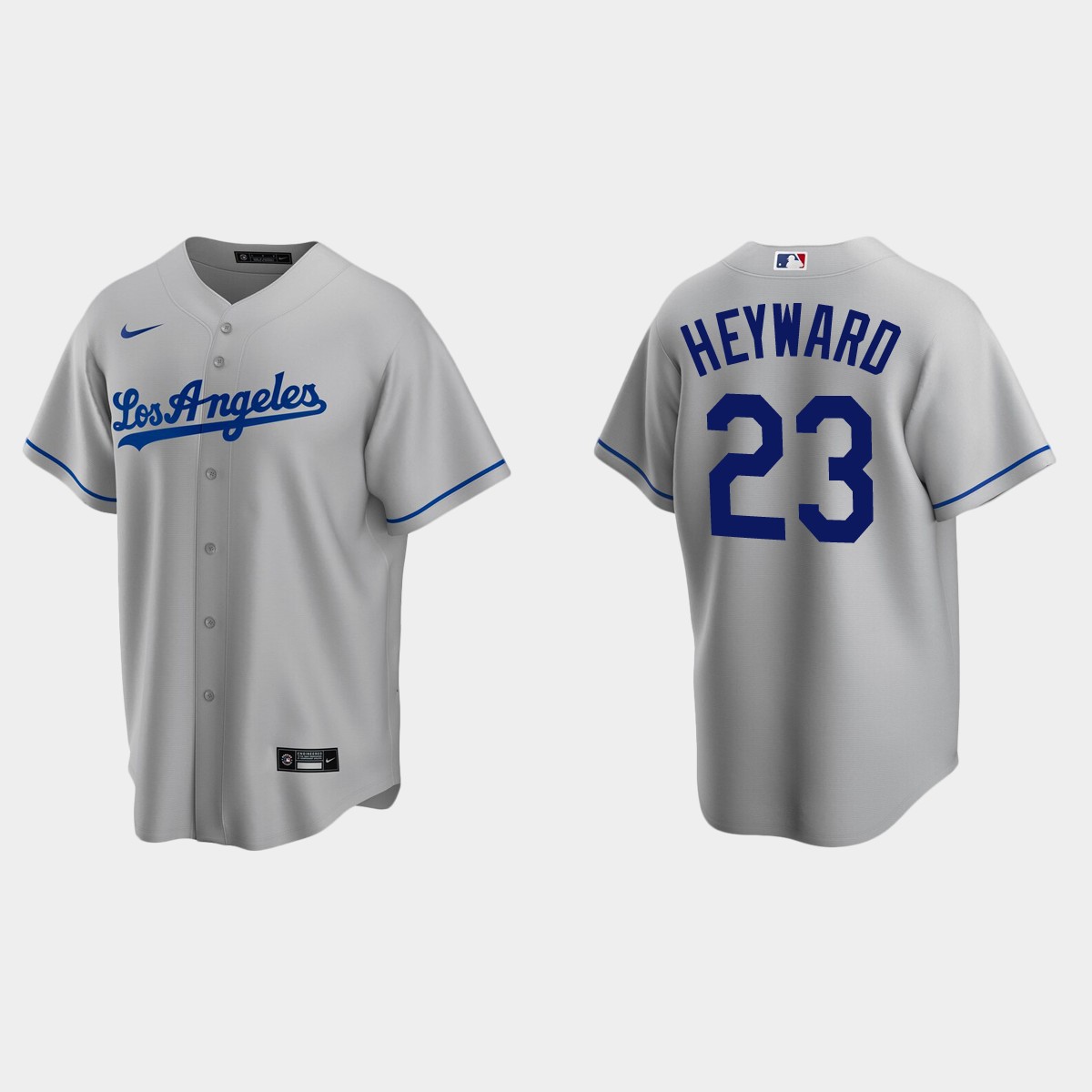 Los Angeles Dodgers Jason Heyward Road Jersey - Gray
