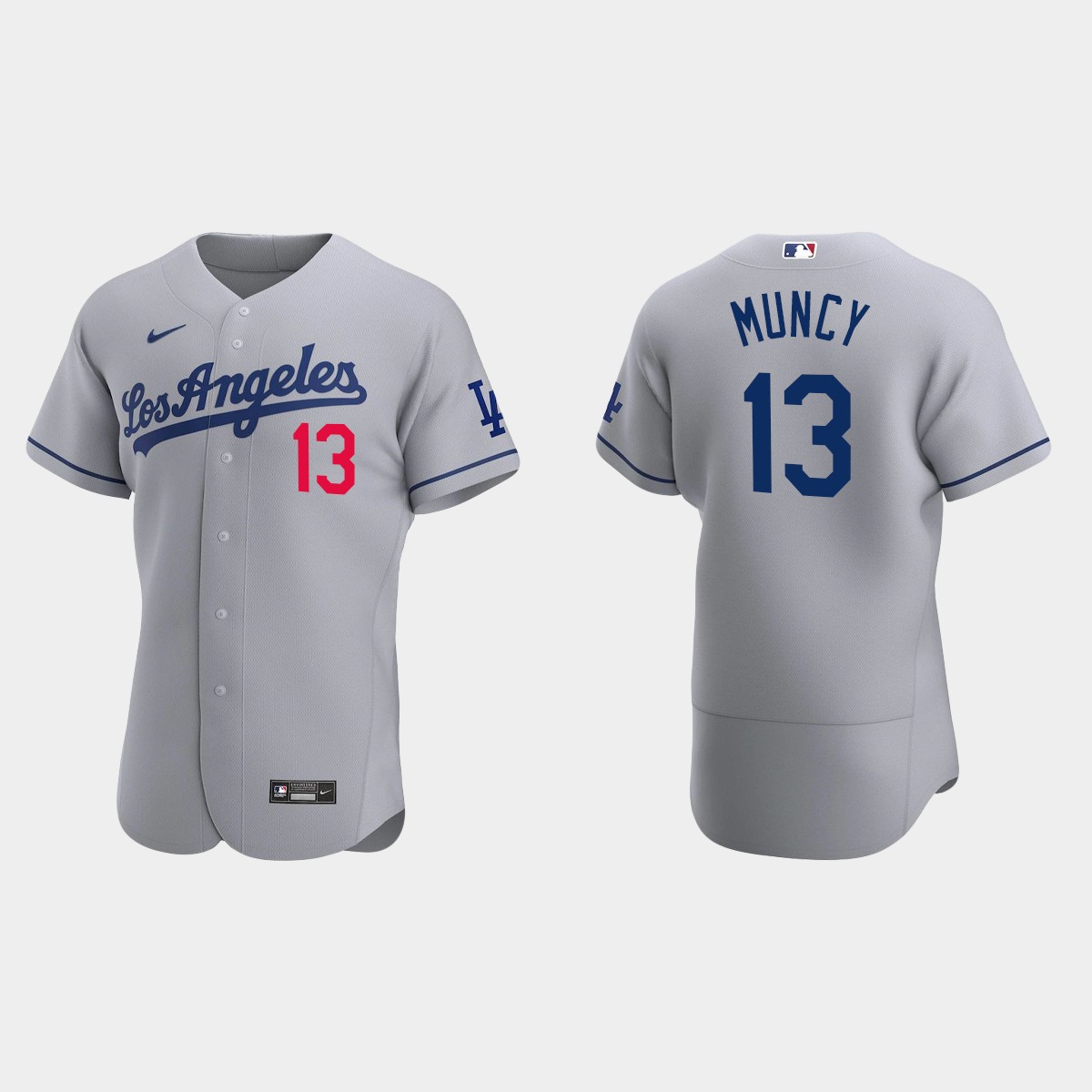 Los Angeles Dodgers Max Muncy #13 Gray 2020 Road Jersey