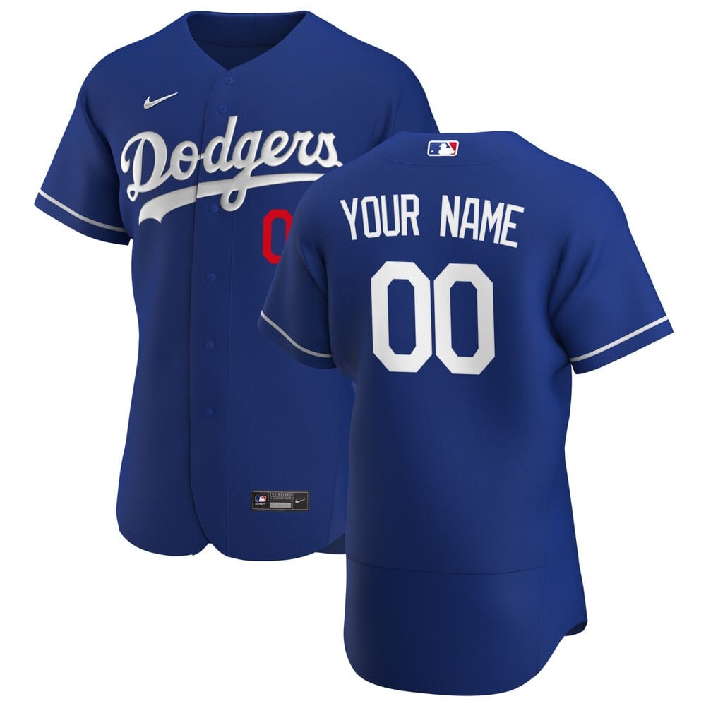 Los Angeles Dodgers Nike 2020 Alternate Custom Stitched Jersey – Royal
