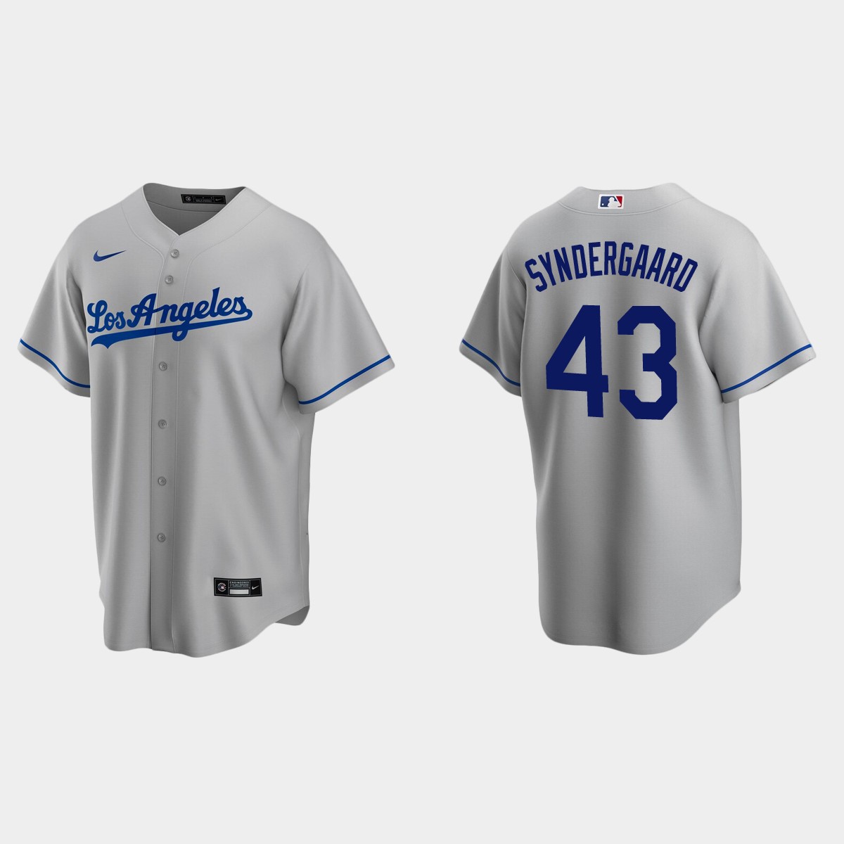 Los Angeles Dodgers Noah Syndergaard Road Jersey - Gray