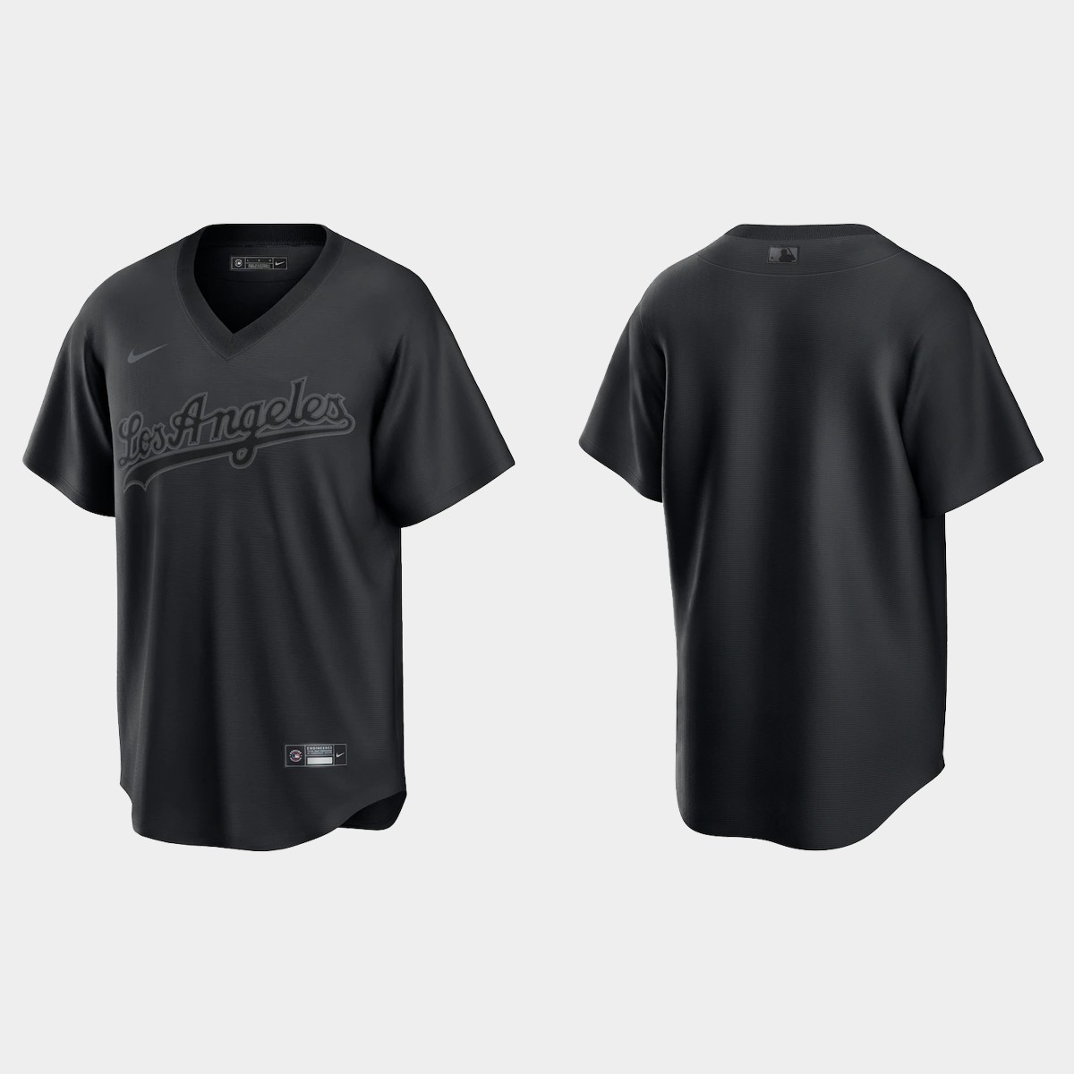 Los Angeles Dodgers Pitch Black Fashion Jersey - Black