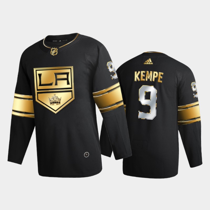 Los Angeles Kings Adrian Kempe #9 2020-21 2021 Golden Edition Black Limited Jersey