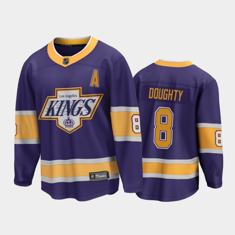 Los Angeles Kings Drew Doughty #8 Reverse Retro Purple 2020-21 Breakaway Player Jersey