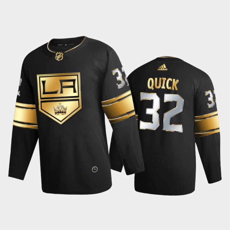 Los Angeles Kings Jonathan Quick #32 2020-21 2021 Golden Edition Black Limited Jersey