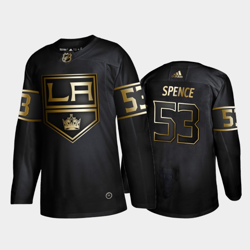 Los Angeles Kings Jordan Spence #53 Golden Edition Black Jersey
