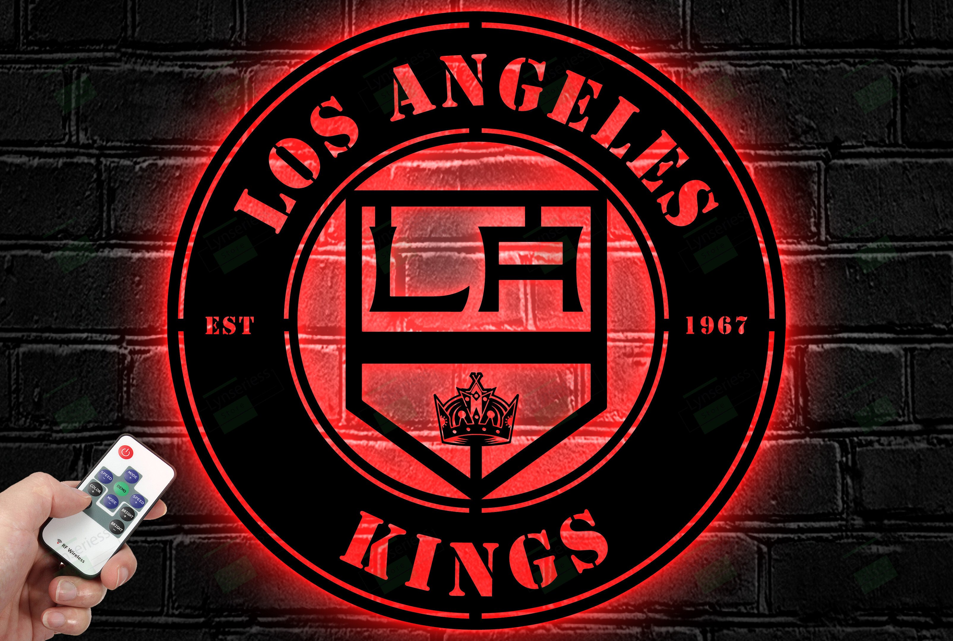 Los Angeles Kings Metal Sign – Led Light Sign NHL