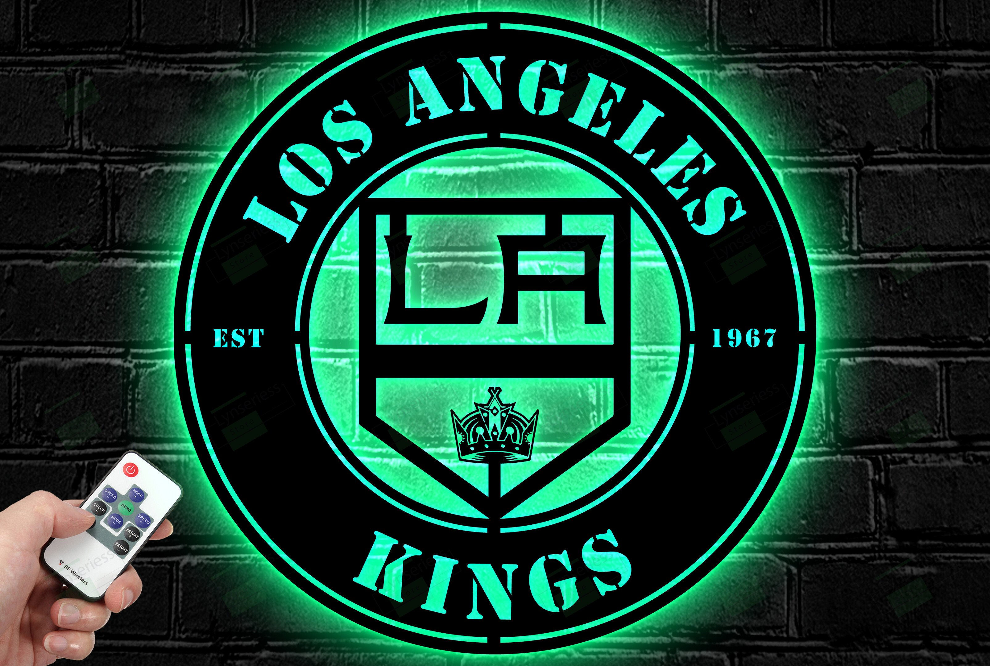 Los Angeles Kings Metal Sign – Led Light Sign NHL