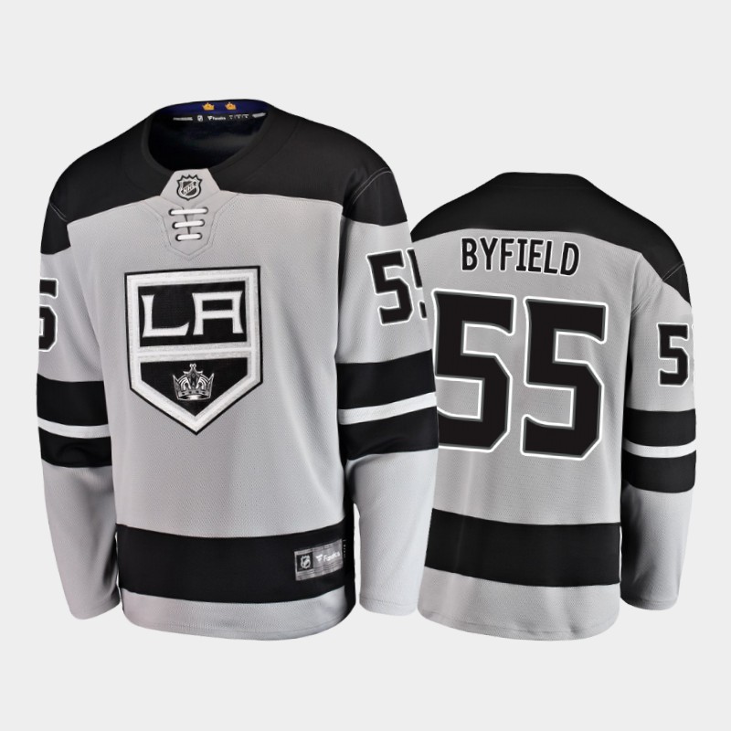 Los Angeles Kings Quinton Byfield #55 Alternate Gray 2020-21 Breakaway Jersey