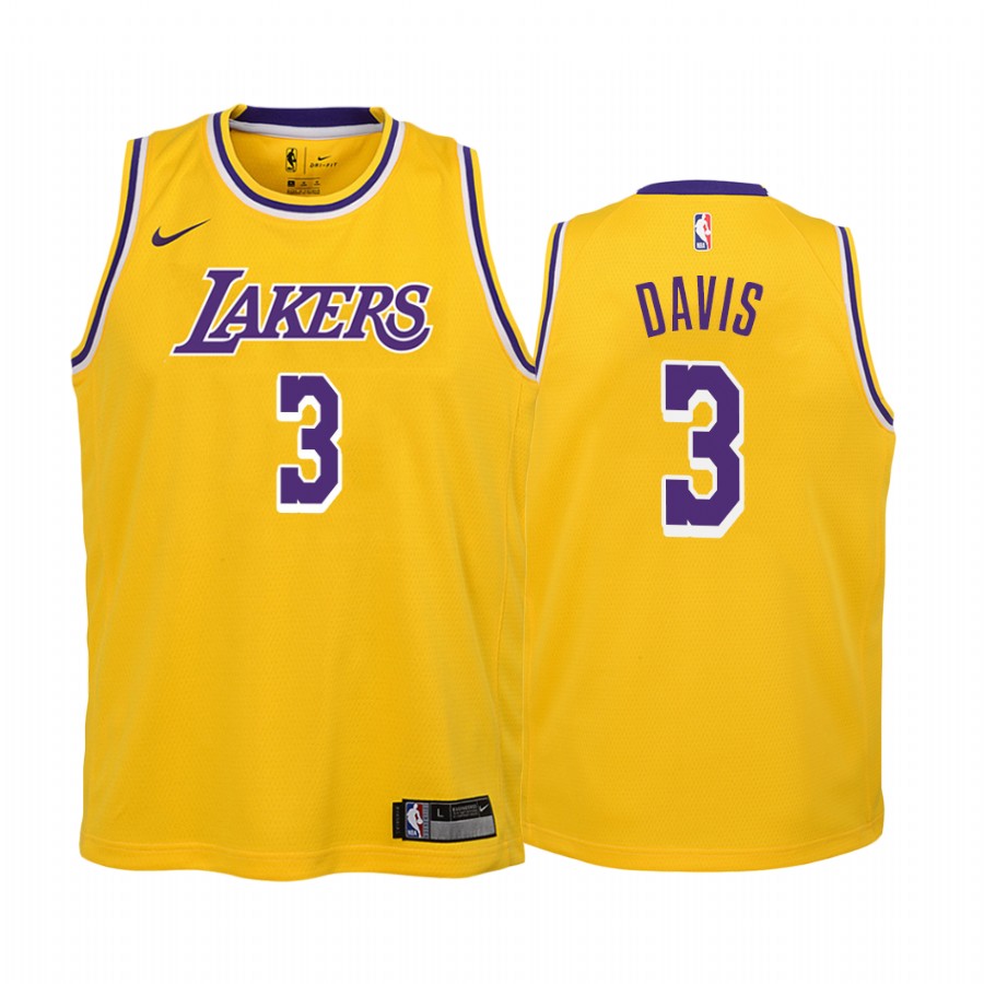 Los Angeles Lakers Anthony Davis #3 Icon Youth Jersey