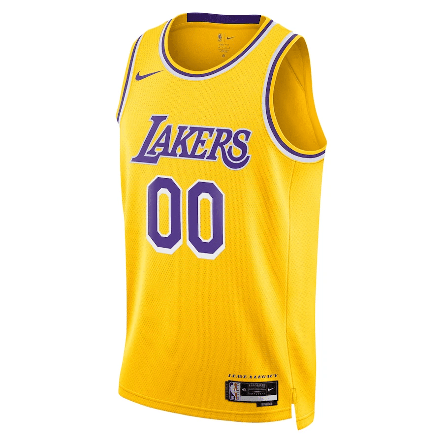 Los Angeles Lakers Custom 00 Men 2022/23 Swingman Jersey – Icon Edition