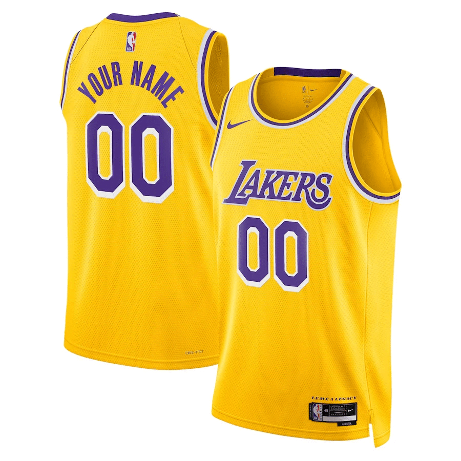 Los Angeles Lakers Custom 00 Men 2022/23 Swingman Jersey – Icon Edition