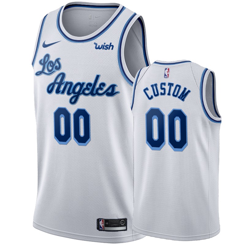 Los Angeles Lakers Custom White 2019-20 Classic Edition Jersey