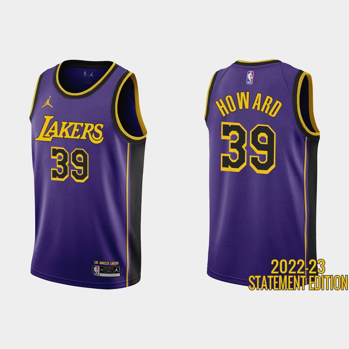 Los Angeles Lakers Dwight Howard 39 Purple 2022-23 Statement Edition Men Jersey